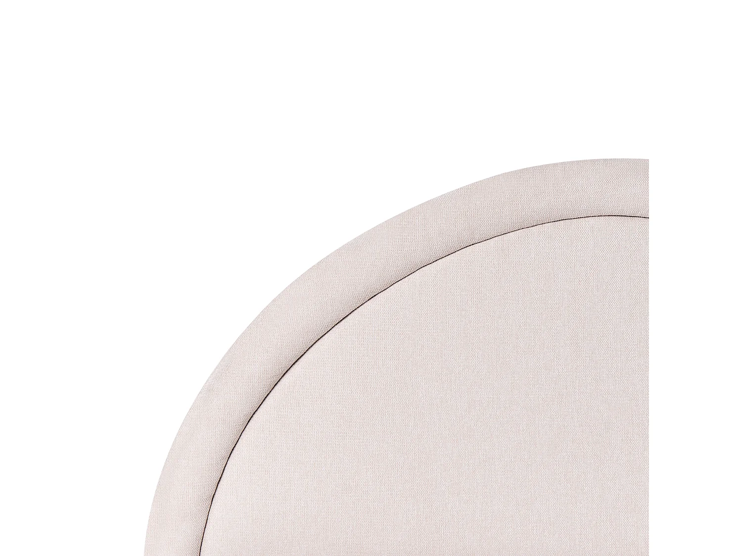 Lit ottoman Tissu MOUZON 180 x 200 cm Beige clair