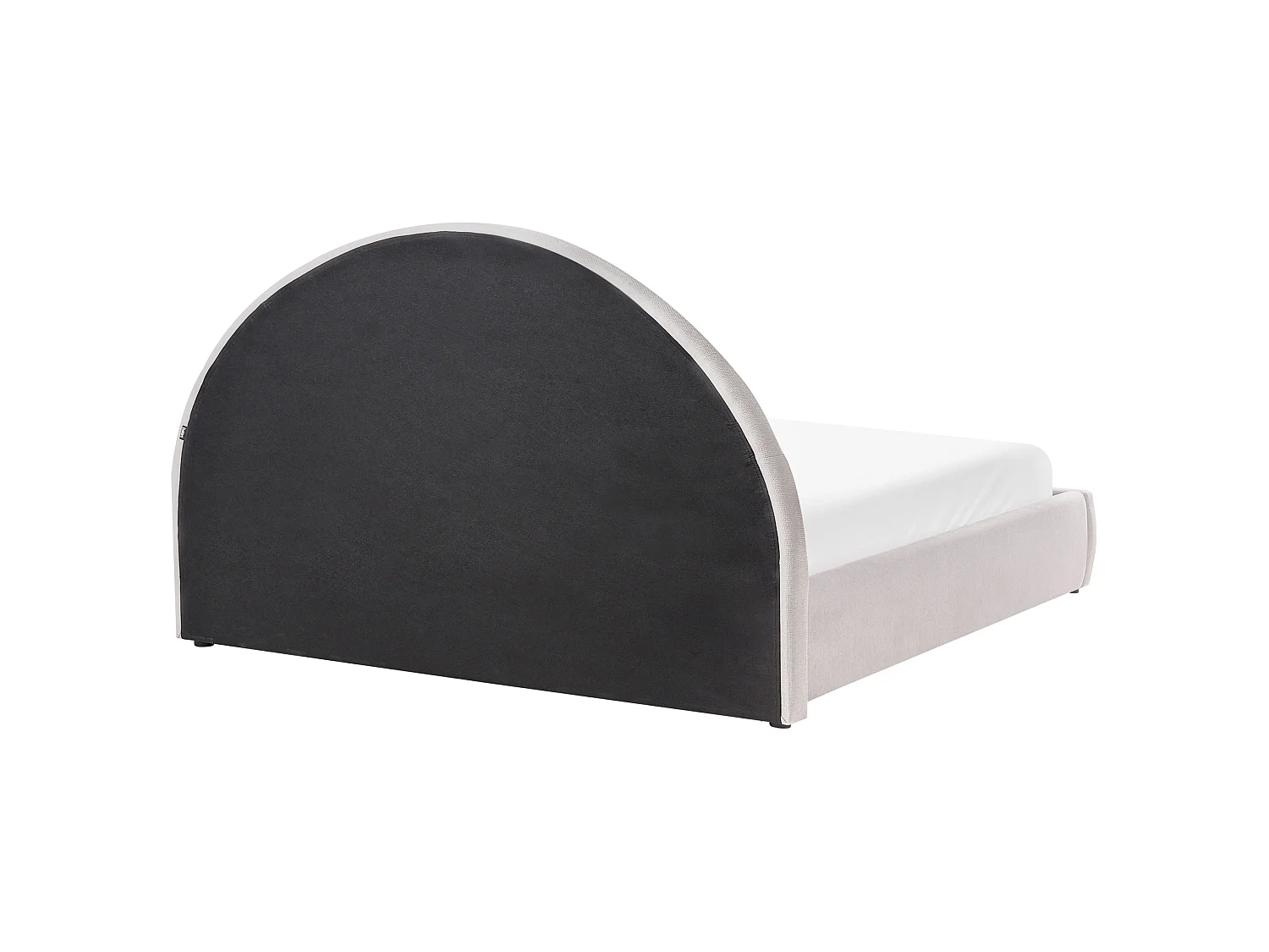 Lit ottoman MOUZON Tissu Beige clair 180 x 200 cm