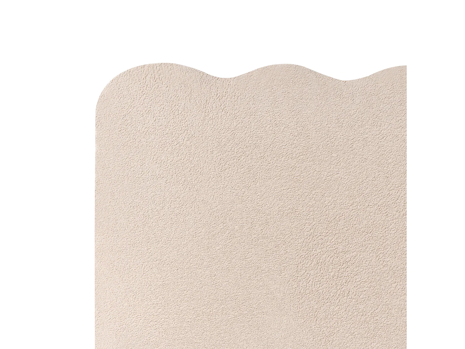 Lit ottoman Bouclé NANTERRE 180 x 200 cm Beige