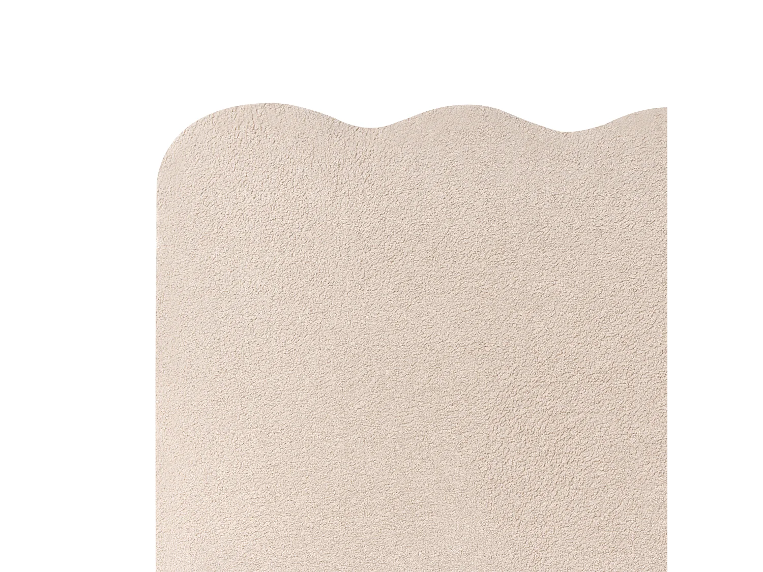 Lit ottoman Bouclé NANTERRE 180 x 200 cm Beige