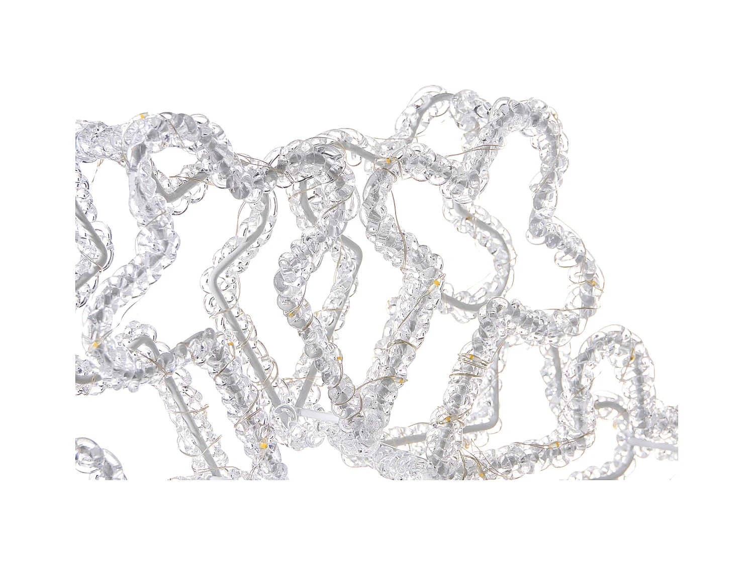 Décoration extérieure LED SILVERAN Flocon de neige 28 cm Blanc