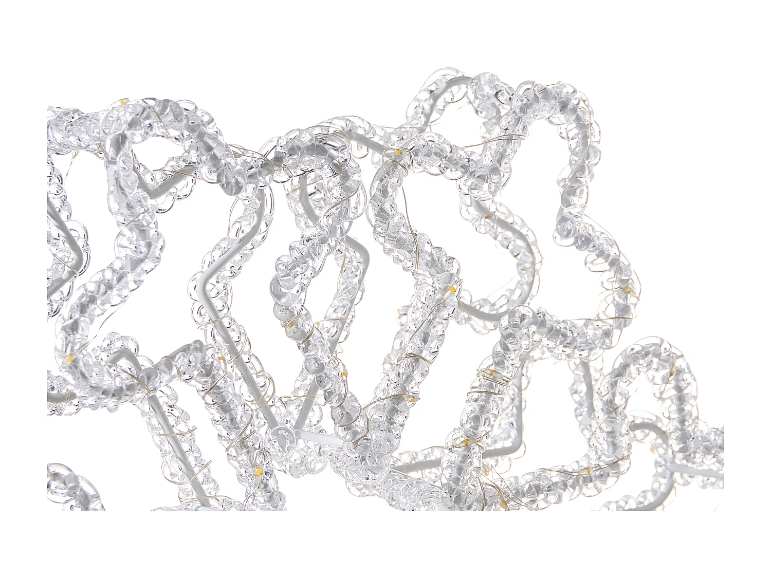 Décoration extérieure LED SILVERAN Flocon de neige 28 cm Blanc