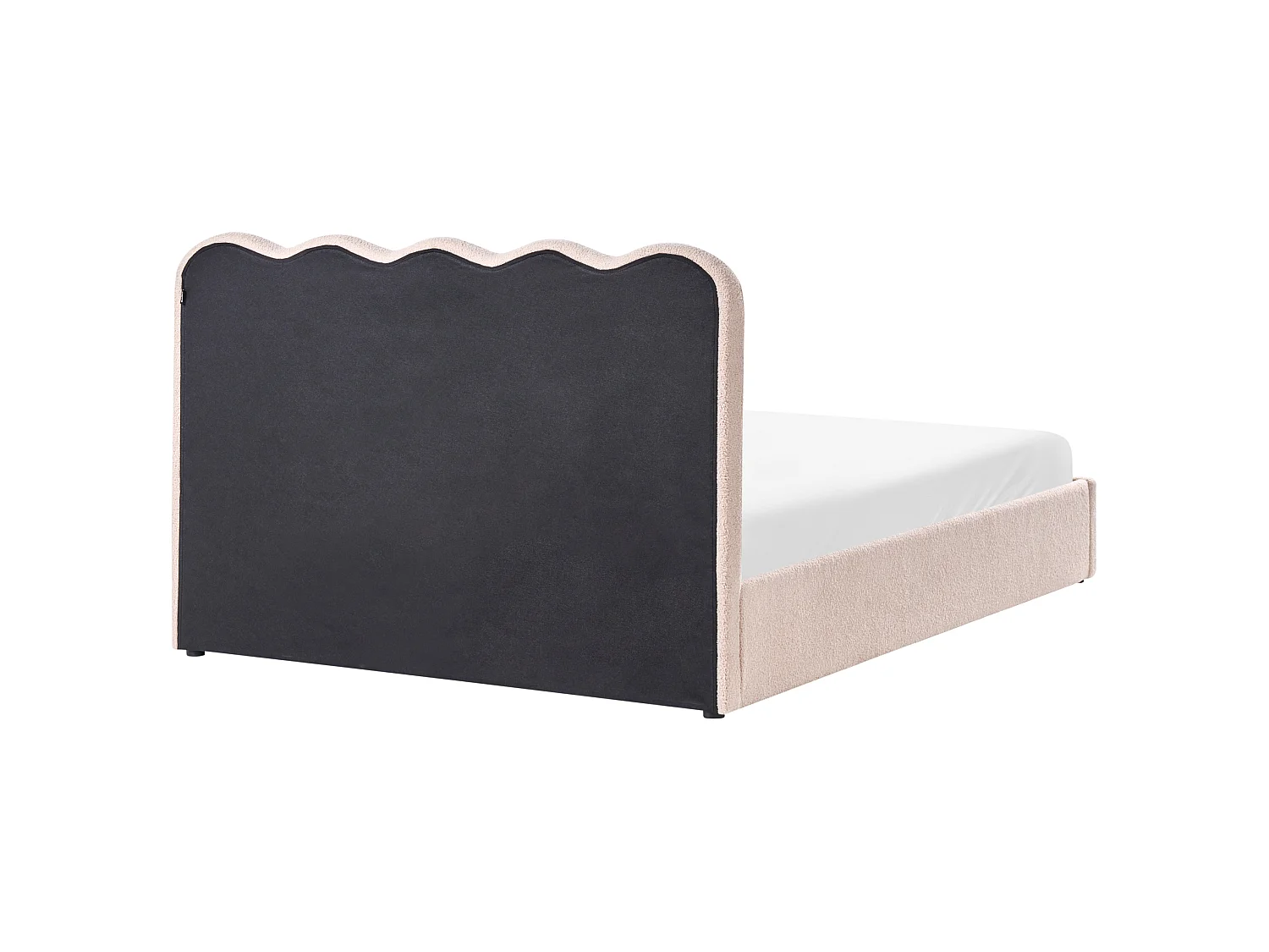 Ottoman Bed NANTERRE Boucle Beige 160 x 200 cm (EU King Size)