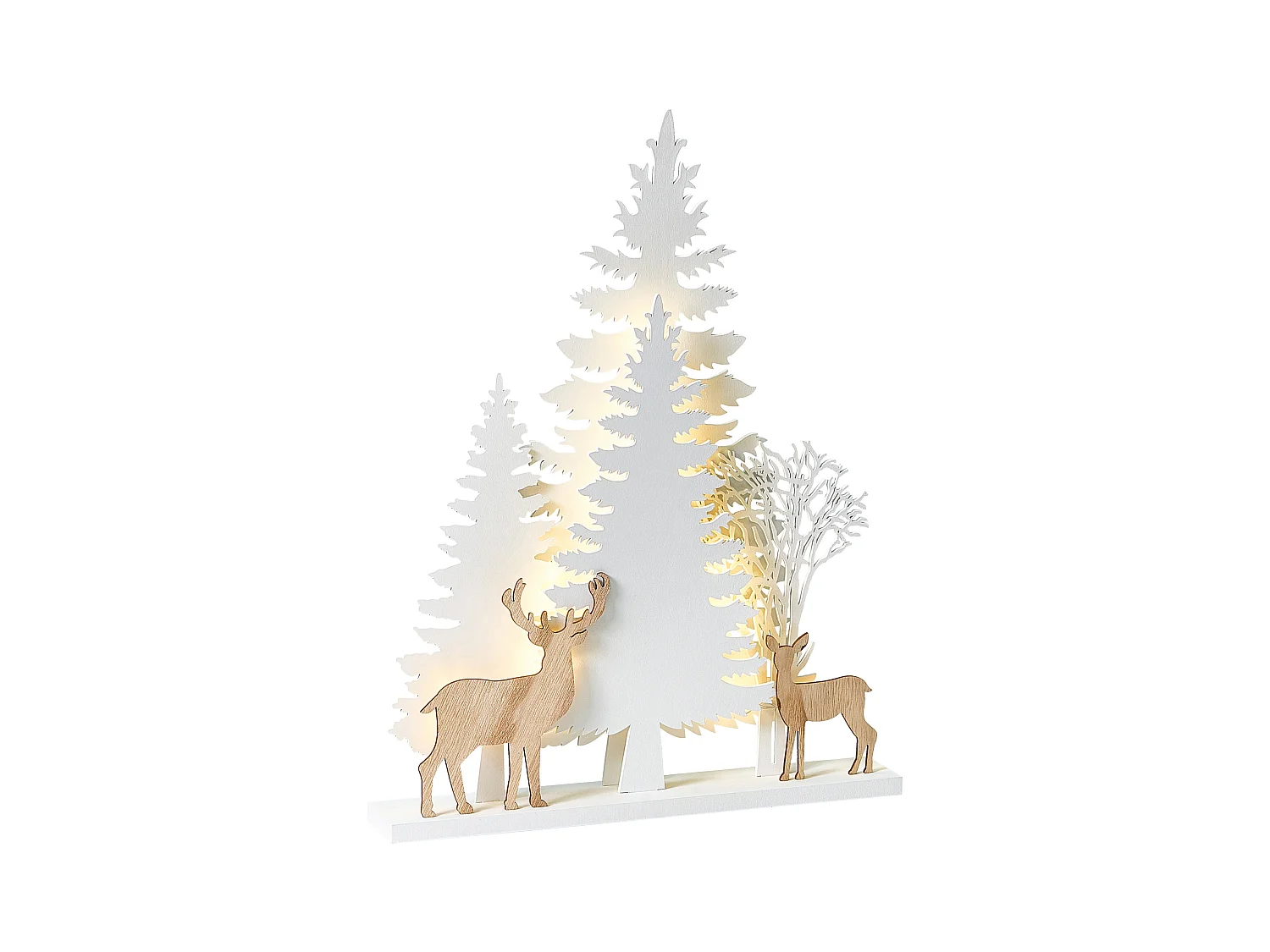 Décoration de Noël LED GISSELAN 45 cm Blanc