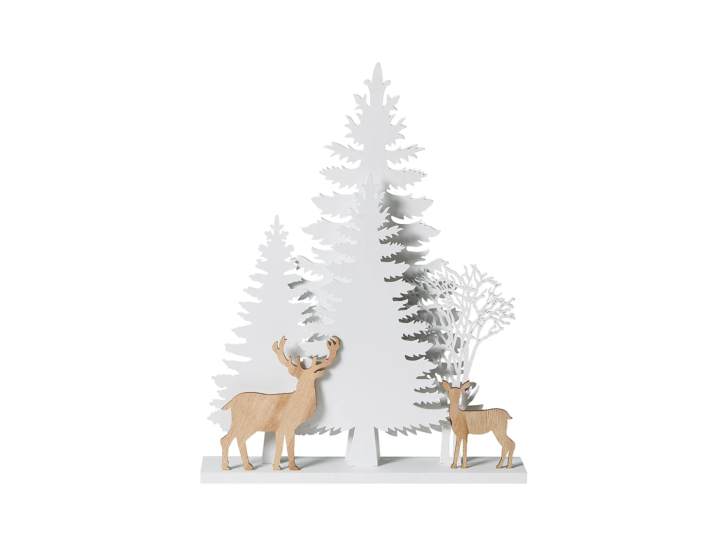 Décoration de Noël LED GISSELAN 45 cm Blanc