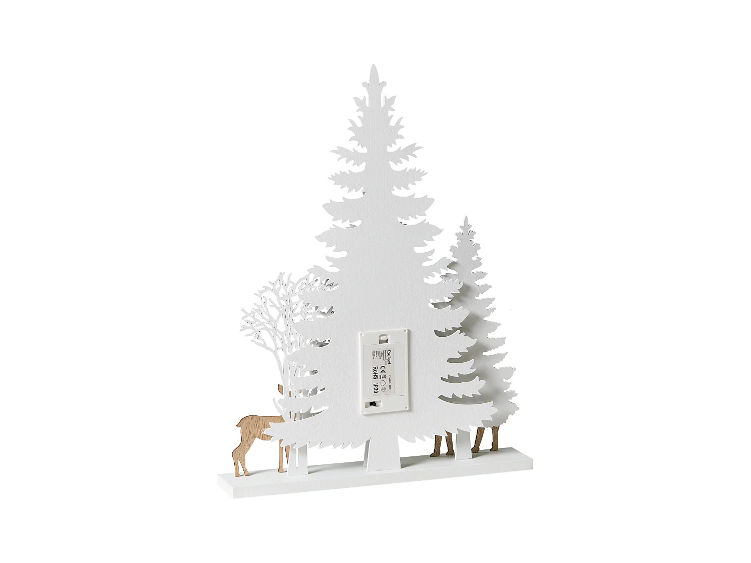 Décoration de Noël LED GISSELAN 45 cm Blanc