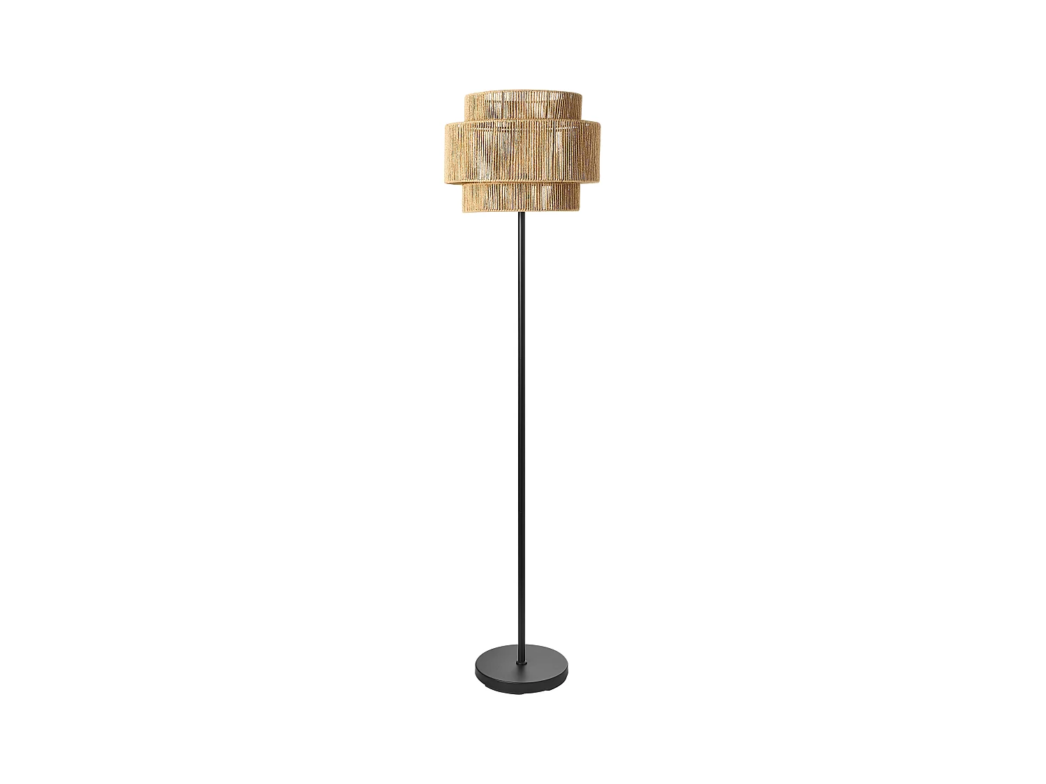 Lampadaire WOKIRO Corde tressé en papier Naturel