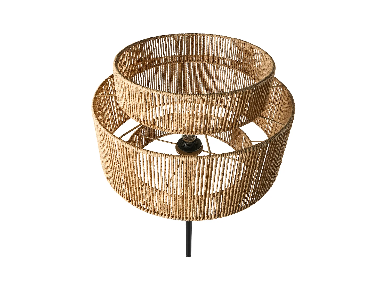 Lampadaire WOKIRO Corde tressé en papier Naturel