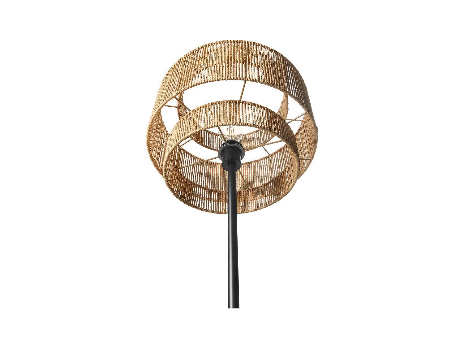 Lampadaire WOKIRO Corde tressé en papier Naturel