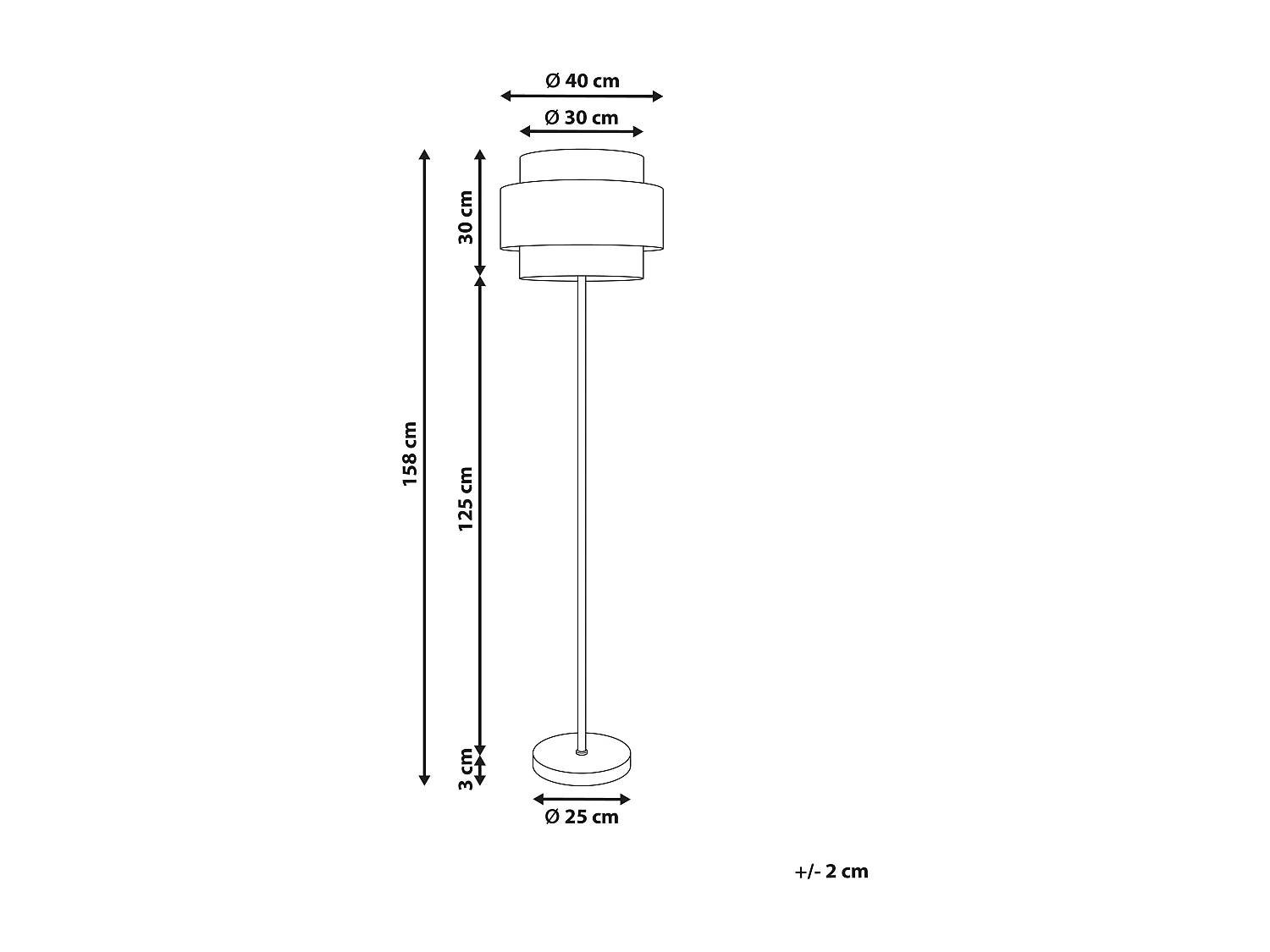 Lampadaire WOKIRO Corde tressé en papier Naturel