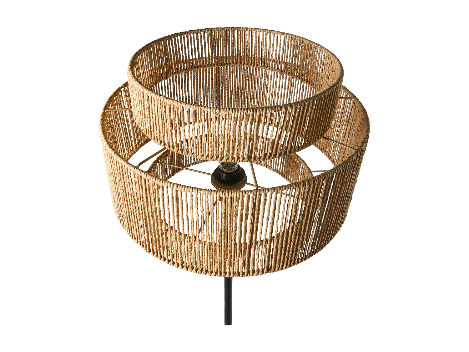 Lampadaire WOKIRO Corde tressé en papier Naturel