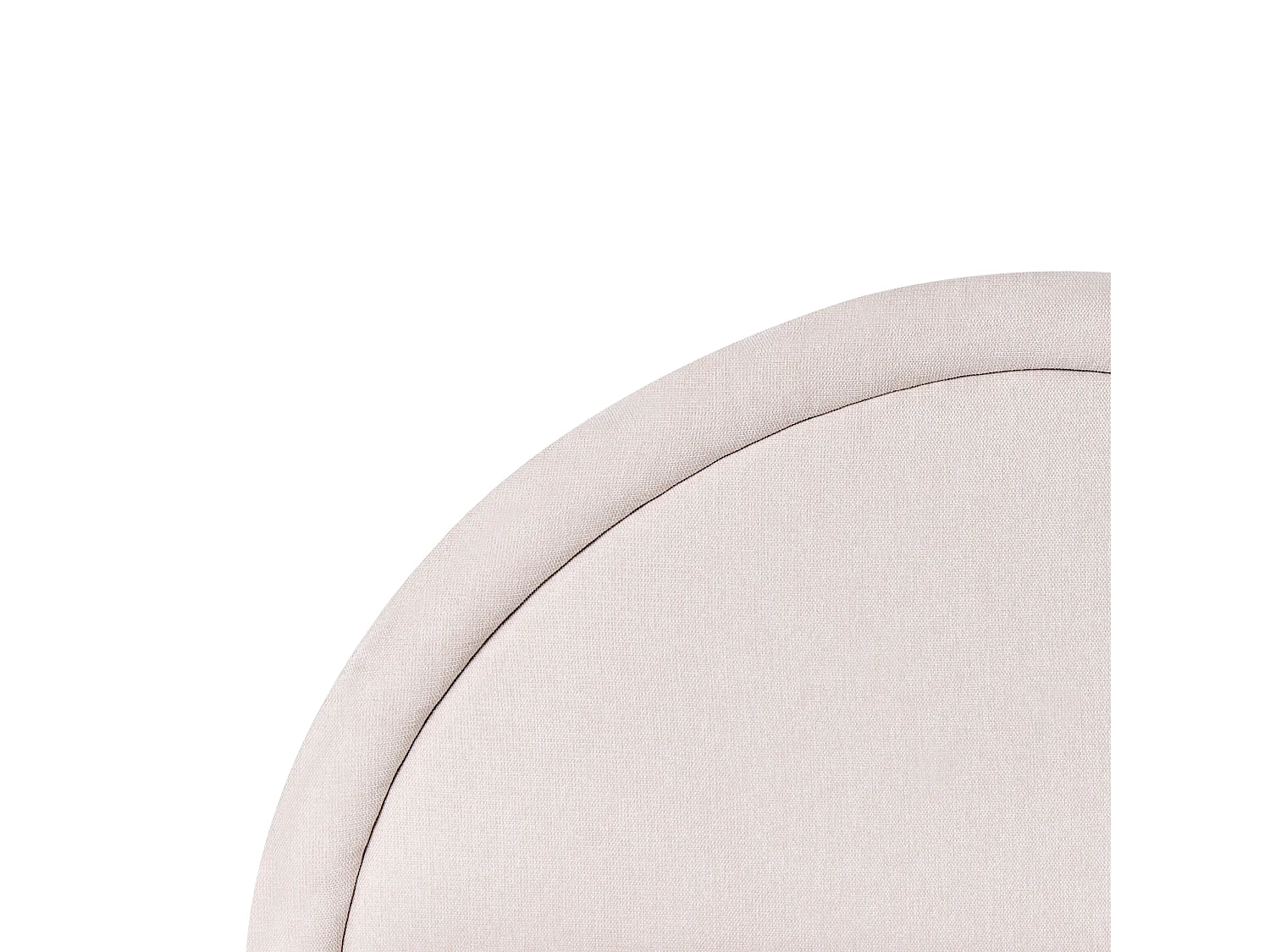 Lit ottoman Tissu MOUZON 140 x 200 cm Beige clair