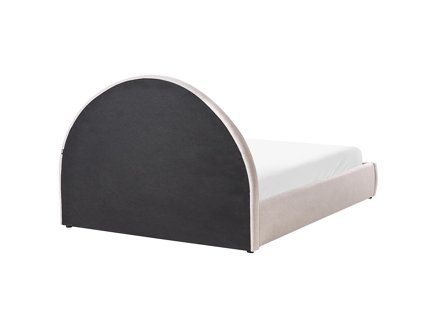 Ottoman Bed MOUZON Fabric Light Beige 140 x 200 cm (EU Double)
