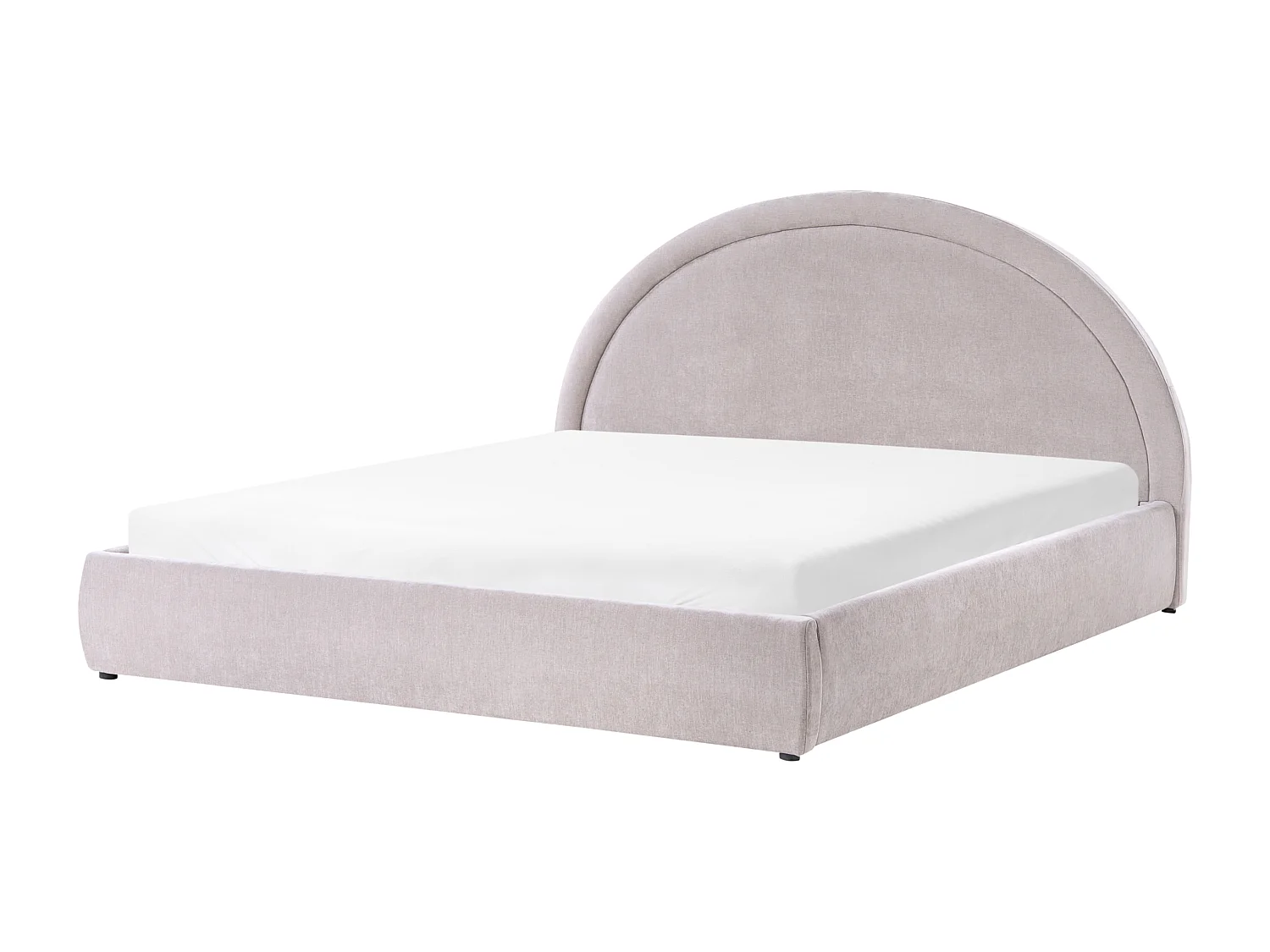 Lit ottoman Tissu chenille MOUZON 180 x 200 cm Beige