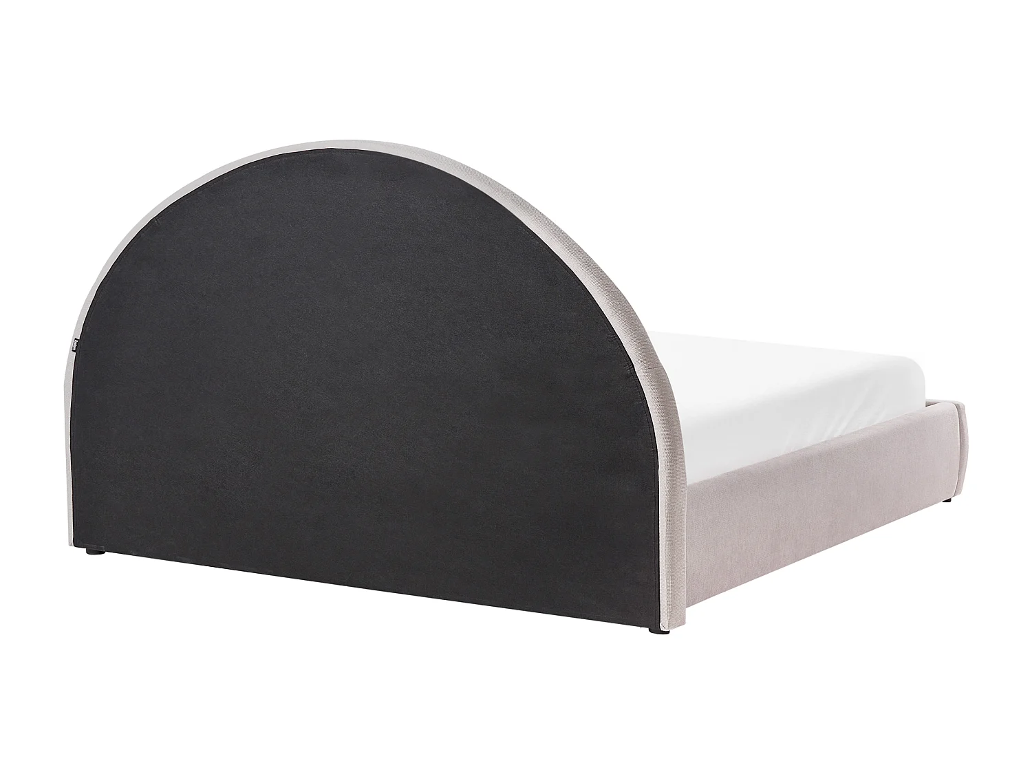 Lit ottoman Tissu chenille MOUZON 180 x 200 cm Beige