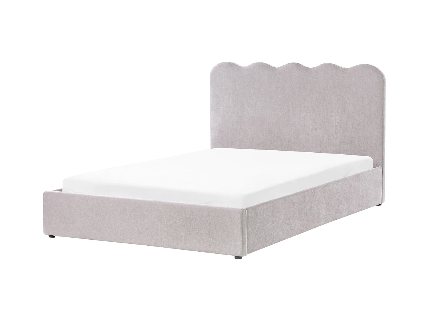 Lit ottoman Tissu NANTERRE 140 x 200 cm Beige