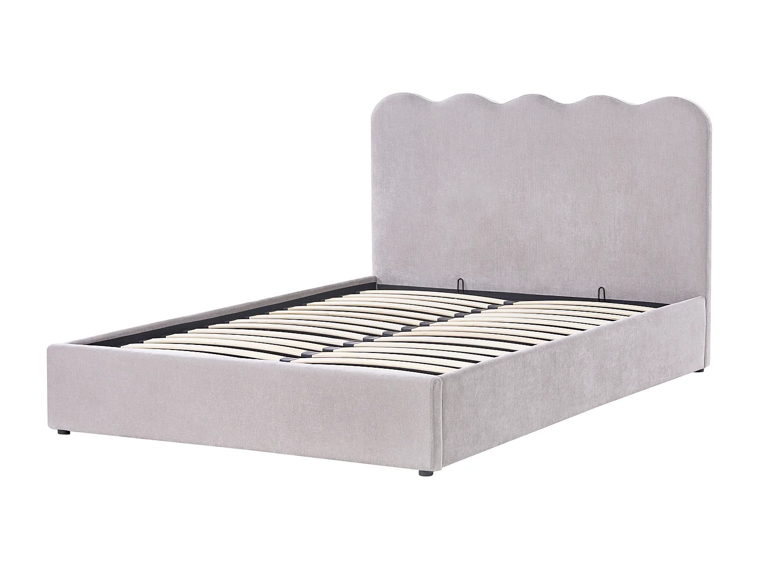 Lit ottoman Tissu NANTERRE 140 x 200 cm Beige