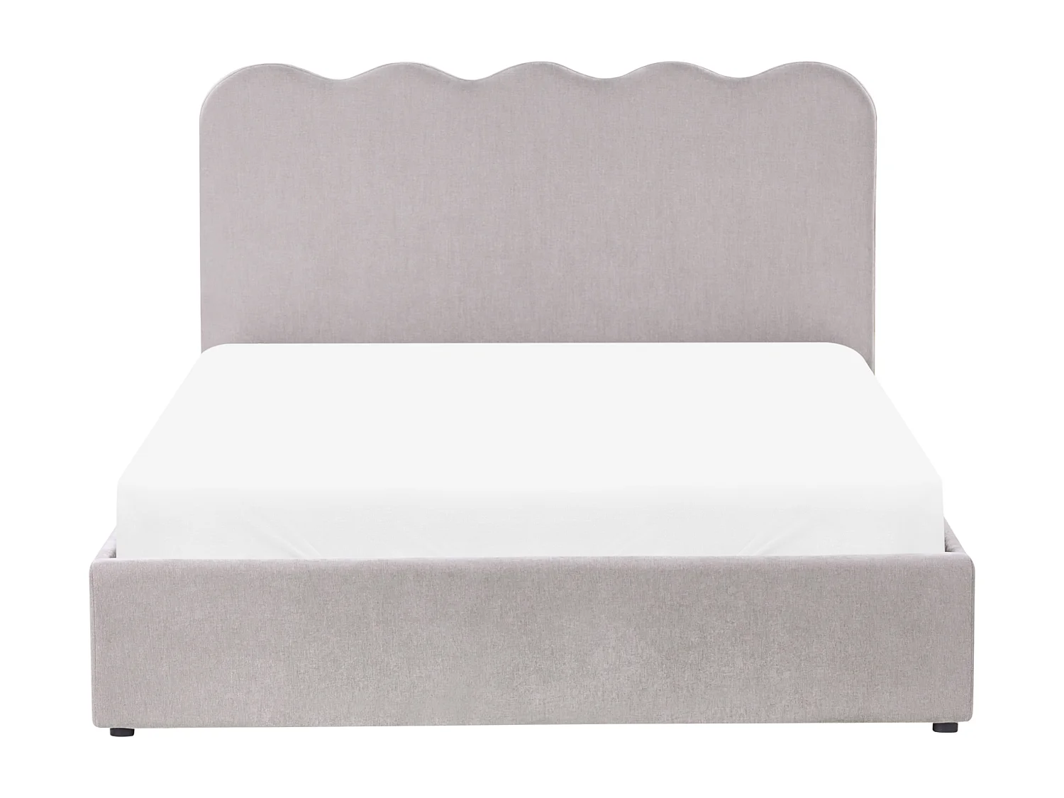 Lit ottoman Tissu NANTERRE 140 x 200 cm Beige