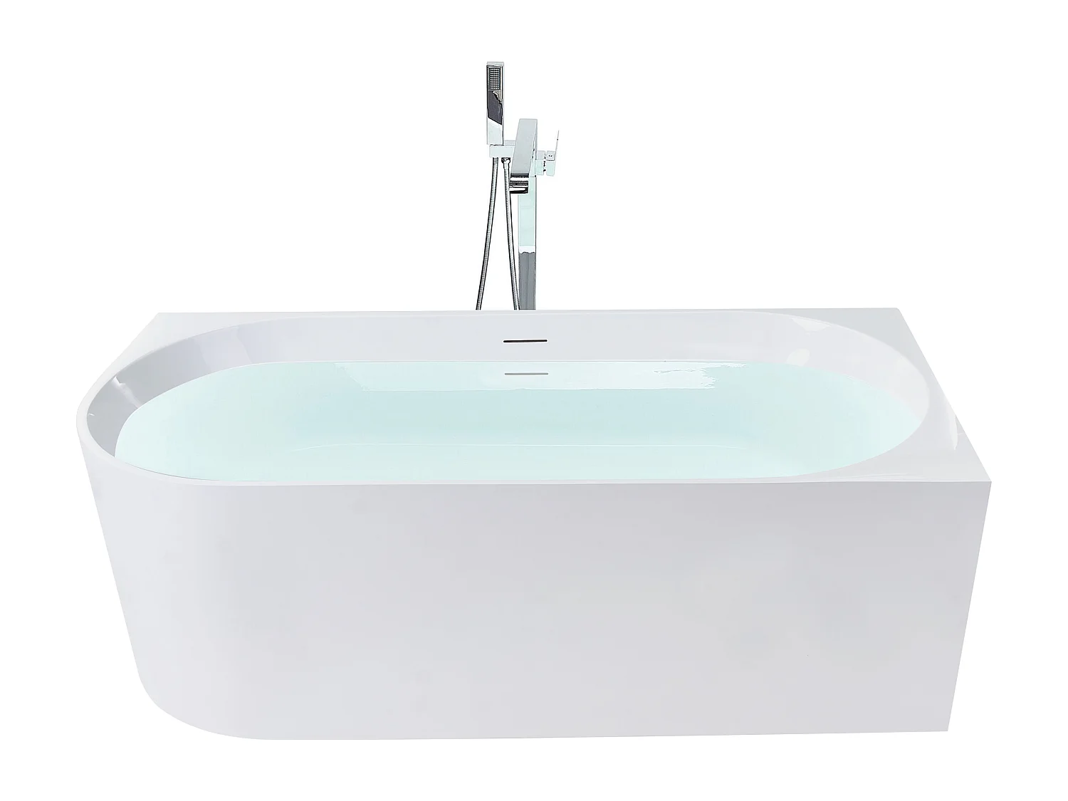Baignoire d'angle PORTINHO Côté gauche 170 x 80 cm Blanc