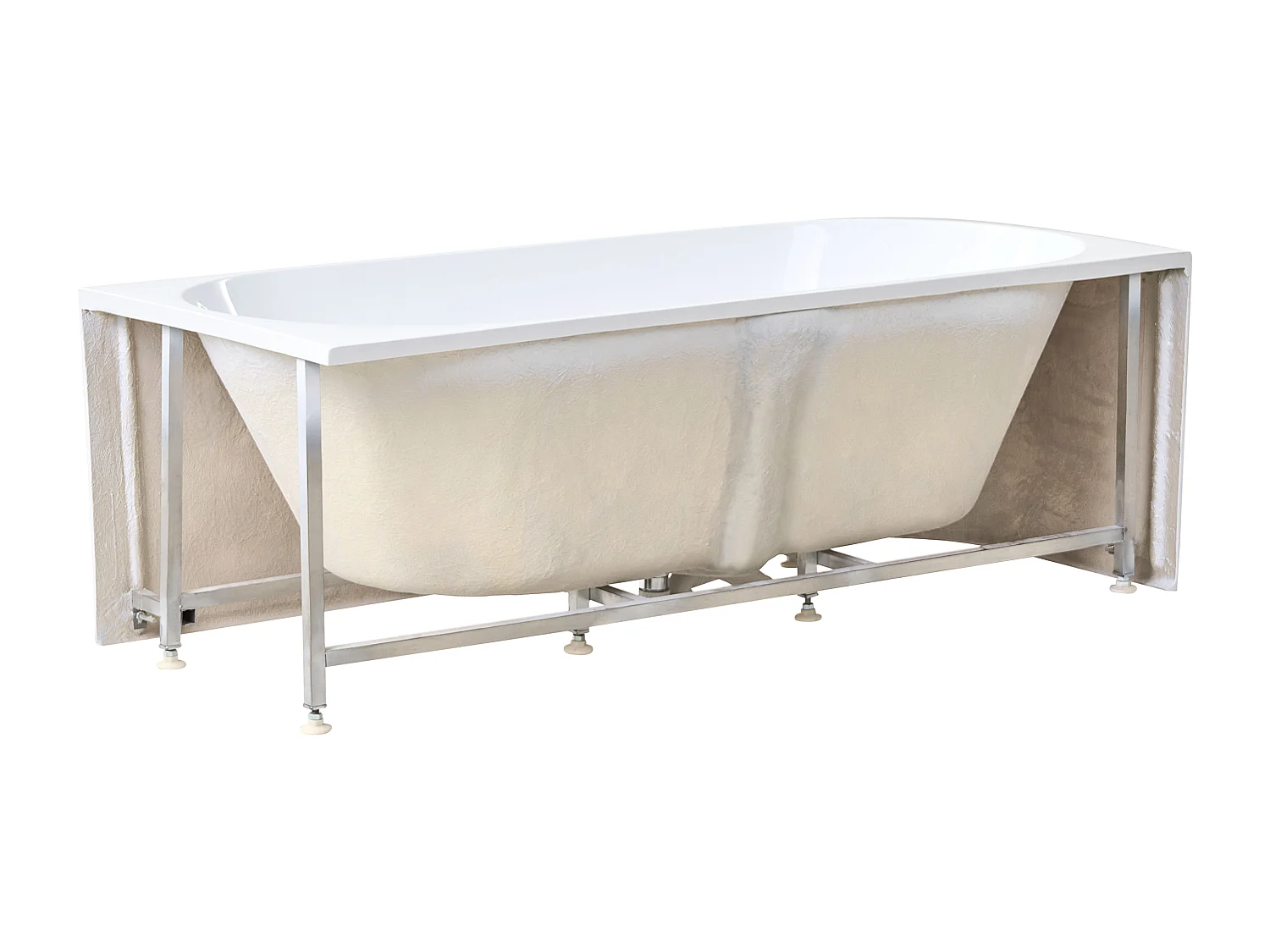 Baignoire d'angle PORTINHO Côté gauche 170 x 80 cm Blanc