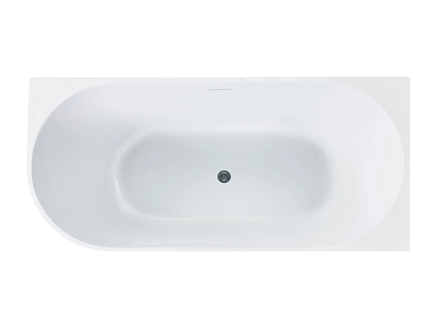 Baignoire d'angle PORTINHO Côté gauche 170 x 80 cm Blanc