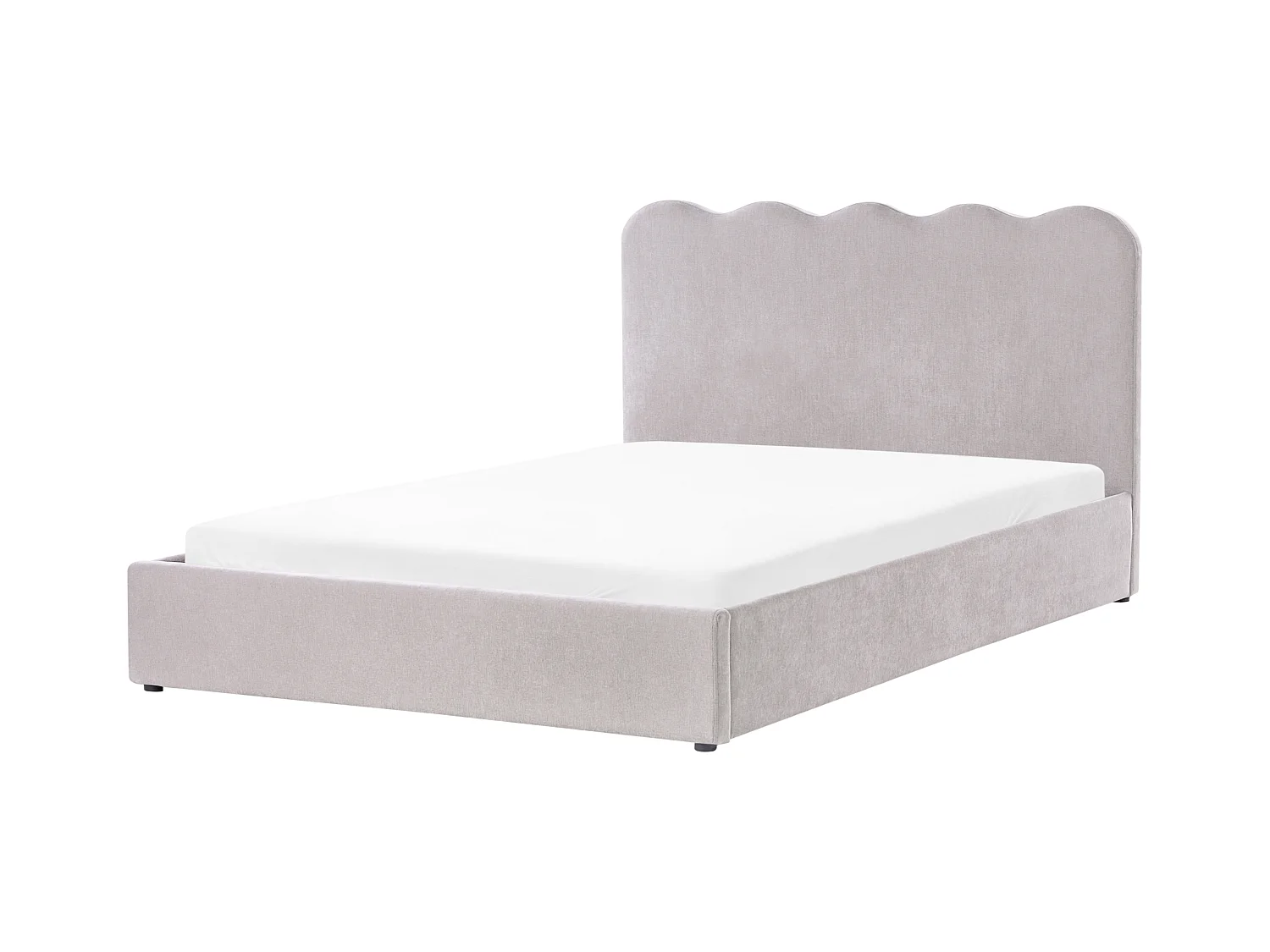 Lit ottoman Tissu NANTERRE 160 x 200 cm Beige