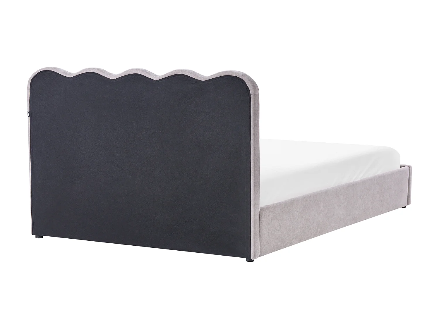 Lit ottoman Tissu NANTERRE 160 x 200 cm Beige