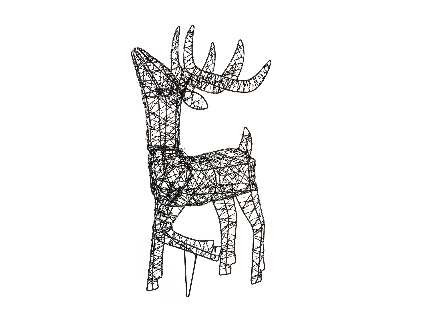 Décoration extérieure LED RAVSJON Renne 58 cm Noir