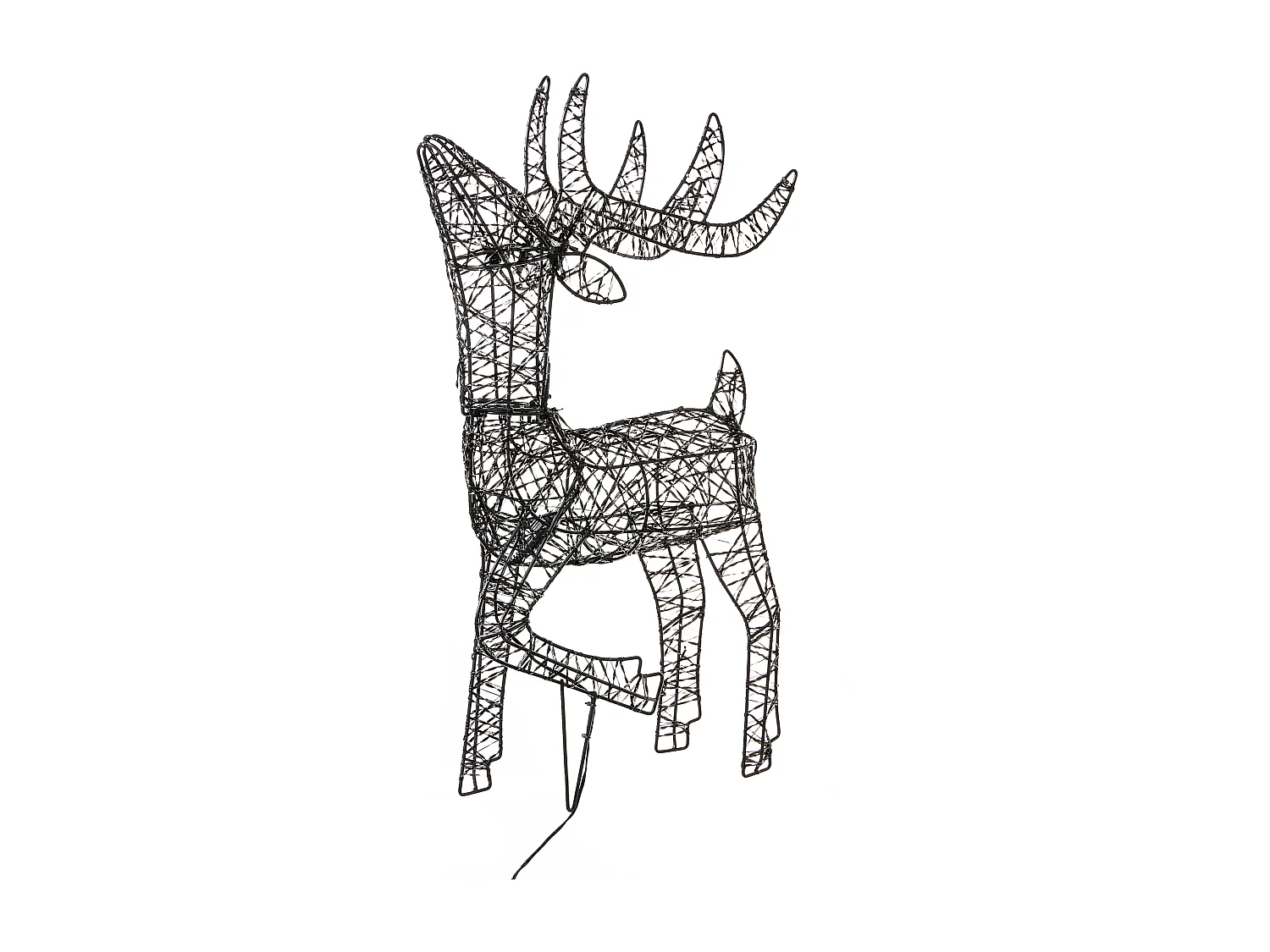 Décoration extérieure LED RAVSJON Renne 58 cm Noir