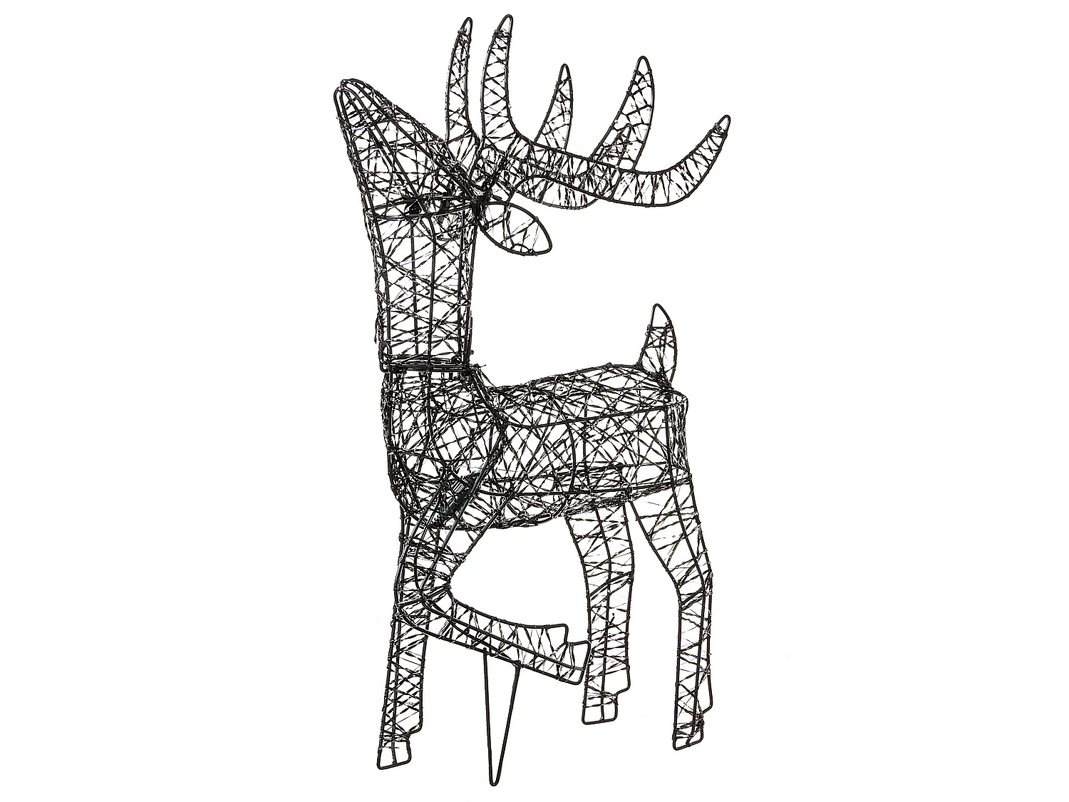 Décoration extérieure LED RAVSJON 58 cm Renne Noir