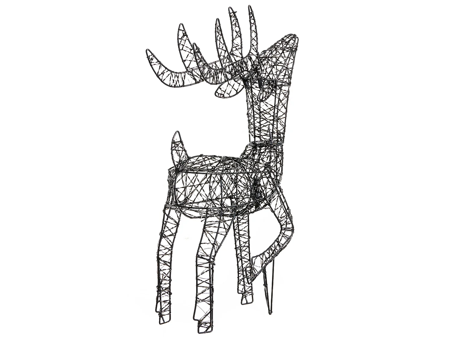 Décoration extérieure LED RAVSJON 58 cm Renne Noir