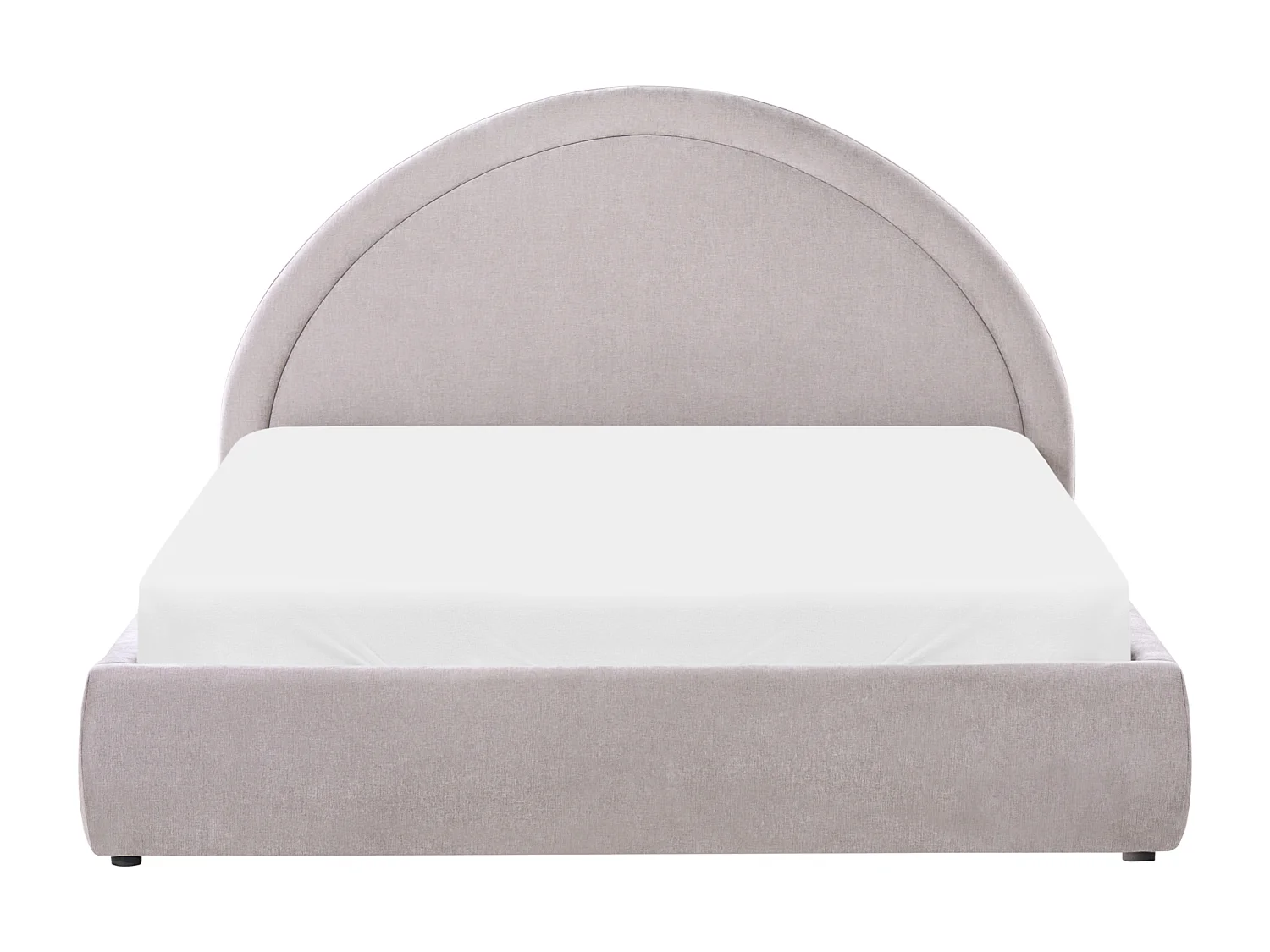 Lit ottoman Tissu chenille MOUZON 160 x 200 cm Beige