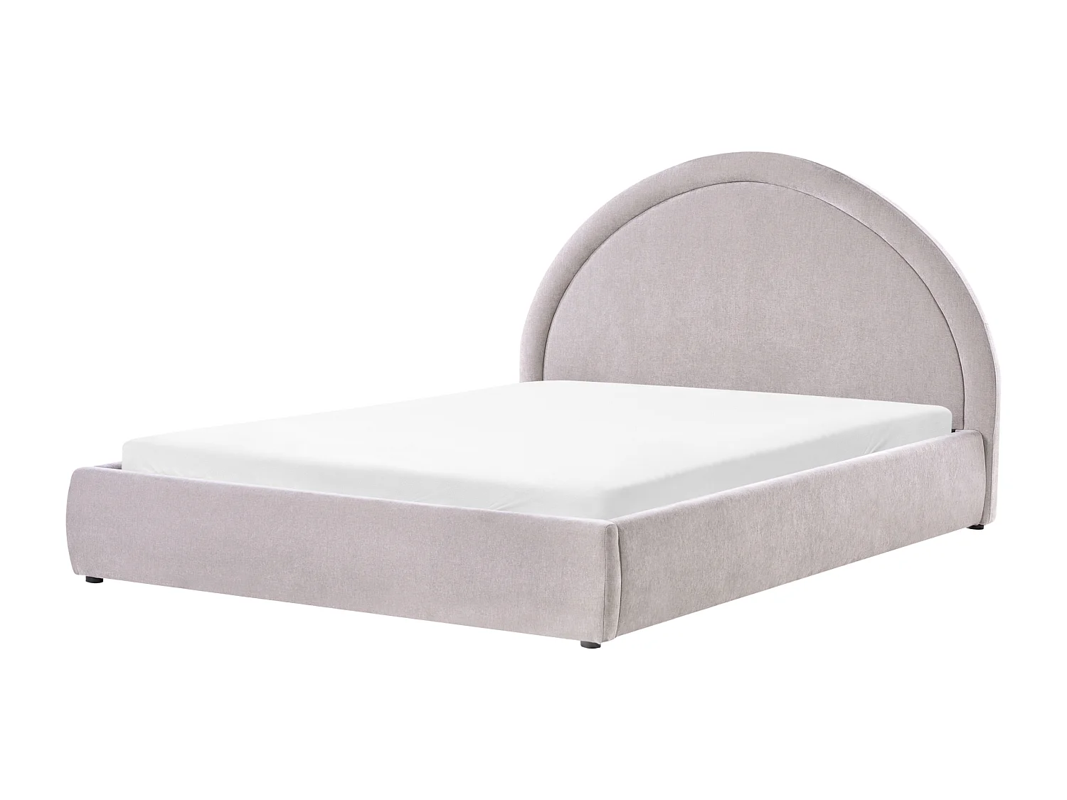 Lit ottoman Tissu chenille MOUZON 160 x 200 cm Taupe