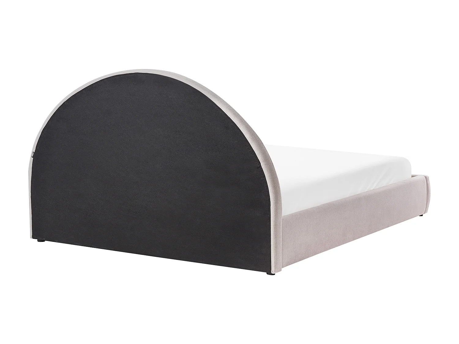 Lit ottoman Tissu chenille MOUZON 160 x 200 cm Taupe