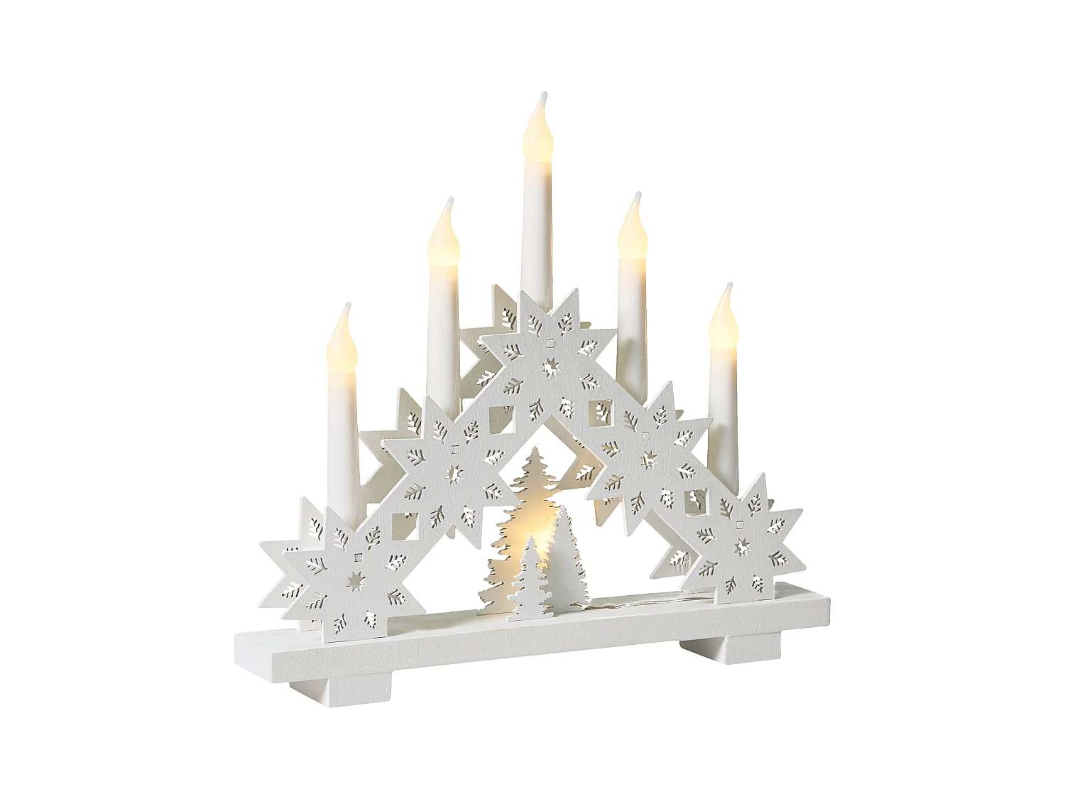 Bougeoir de Noël BILLAN LED Blanc
