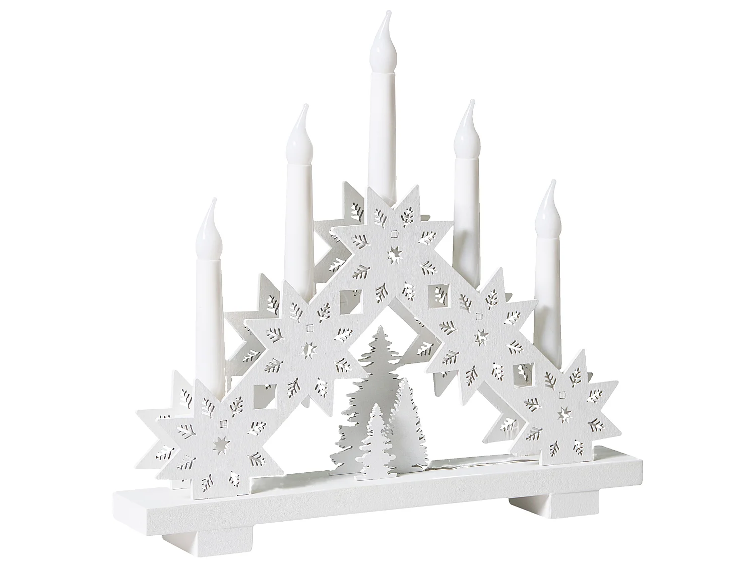 Décoration de Noël LED BILLAN 31 cm Blanc