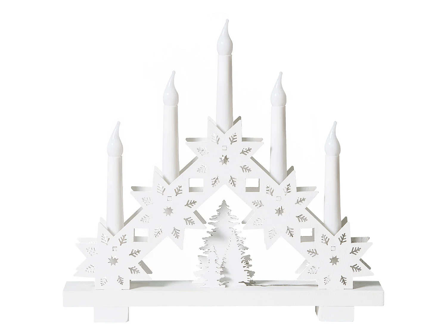Décoration de Noël LED BILLAN 31 cm Blanc