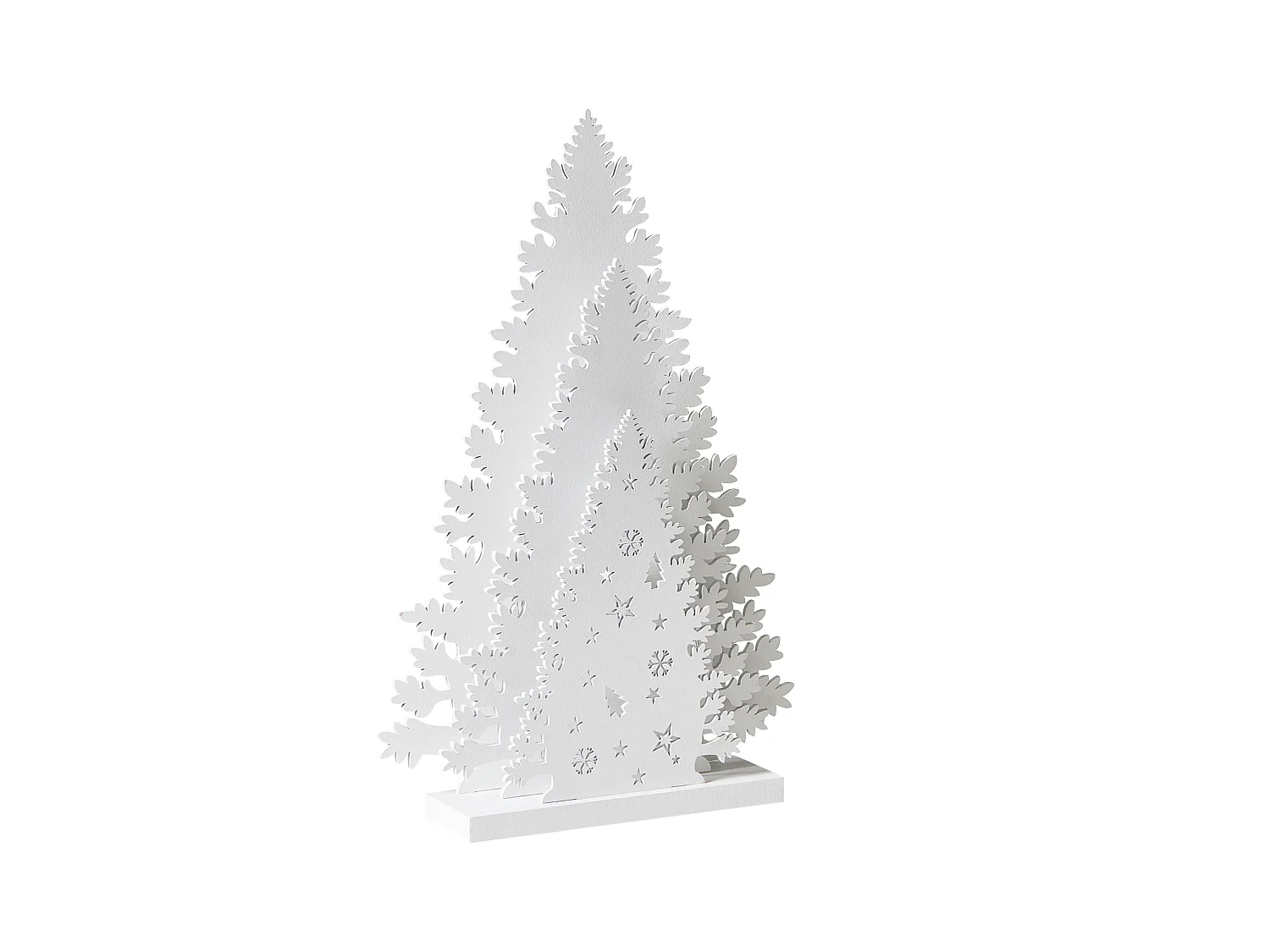 Décoration de Noël LED EMMESAN Arbre de Noël 33 cm Blanc