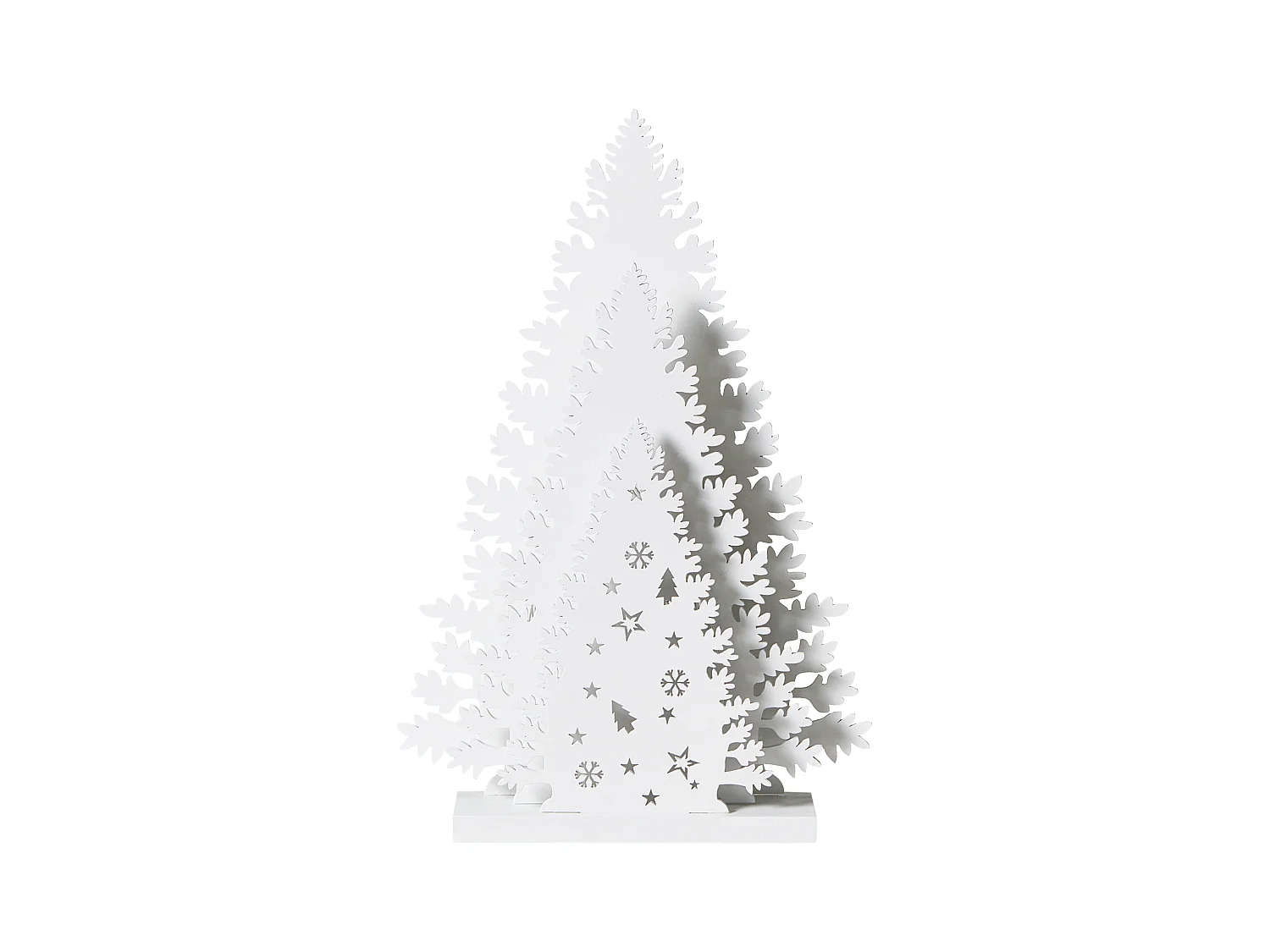 Décoration de Noël LED EMMESAN Arbre de Noël 33 cm Blanc