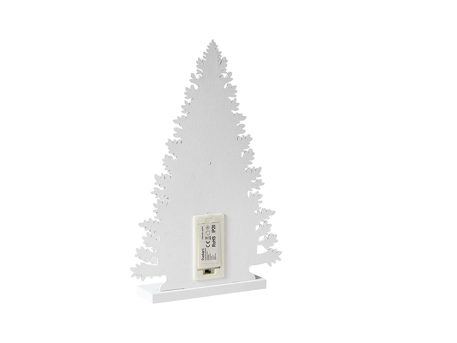 Décoration de Noël LED EMMESAN Arbre de Noël 33 cm Blanc