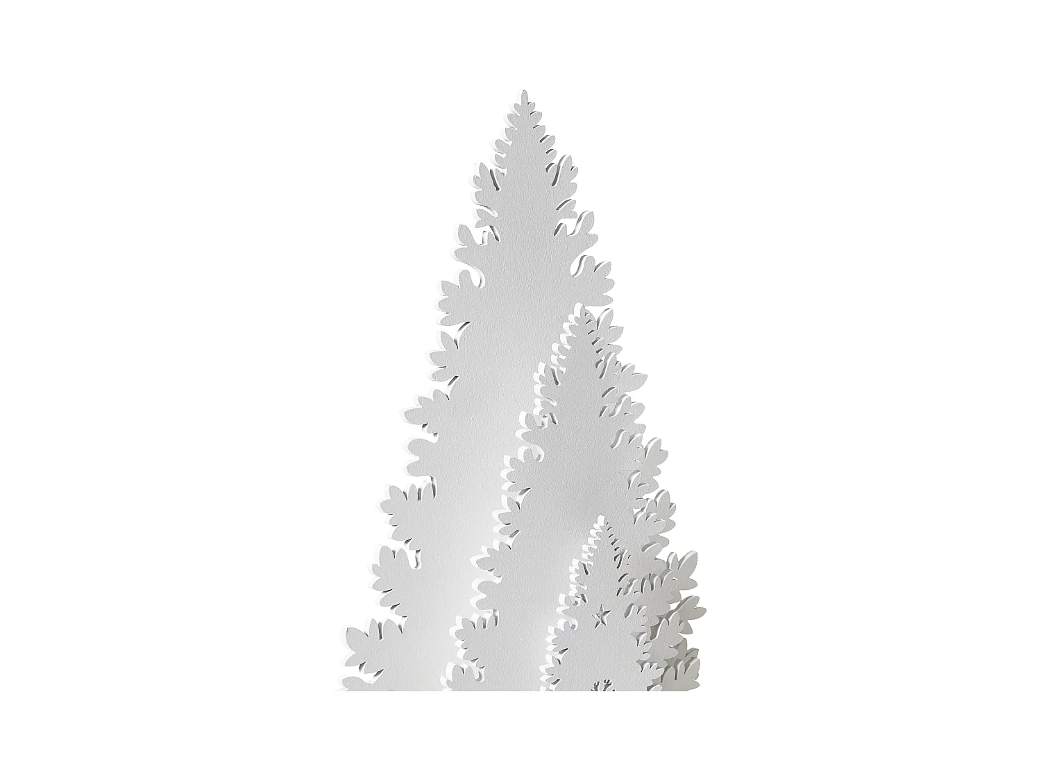 Décoration de Noël LED EMMESAN Arbre de Noël 33 cm Blanc