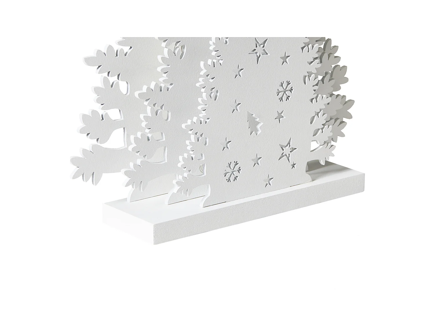 Décoration de Noël LED EMMESAN Arbre de Noël 33 cm Blanc