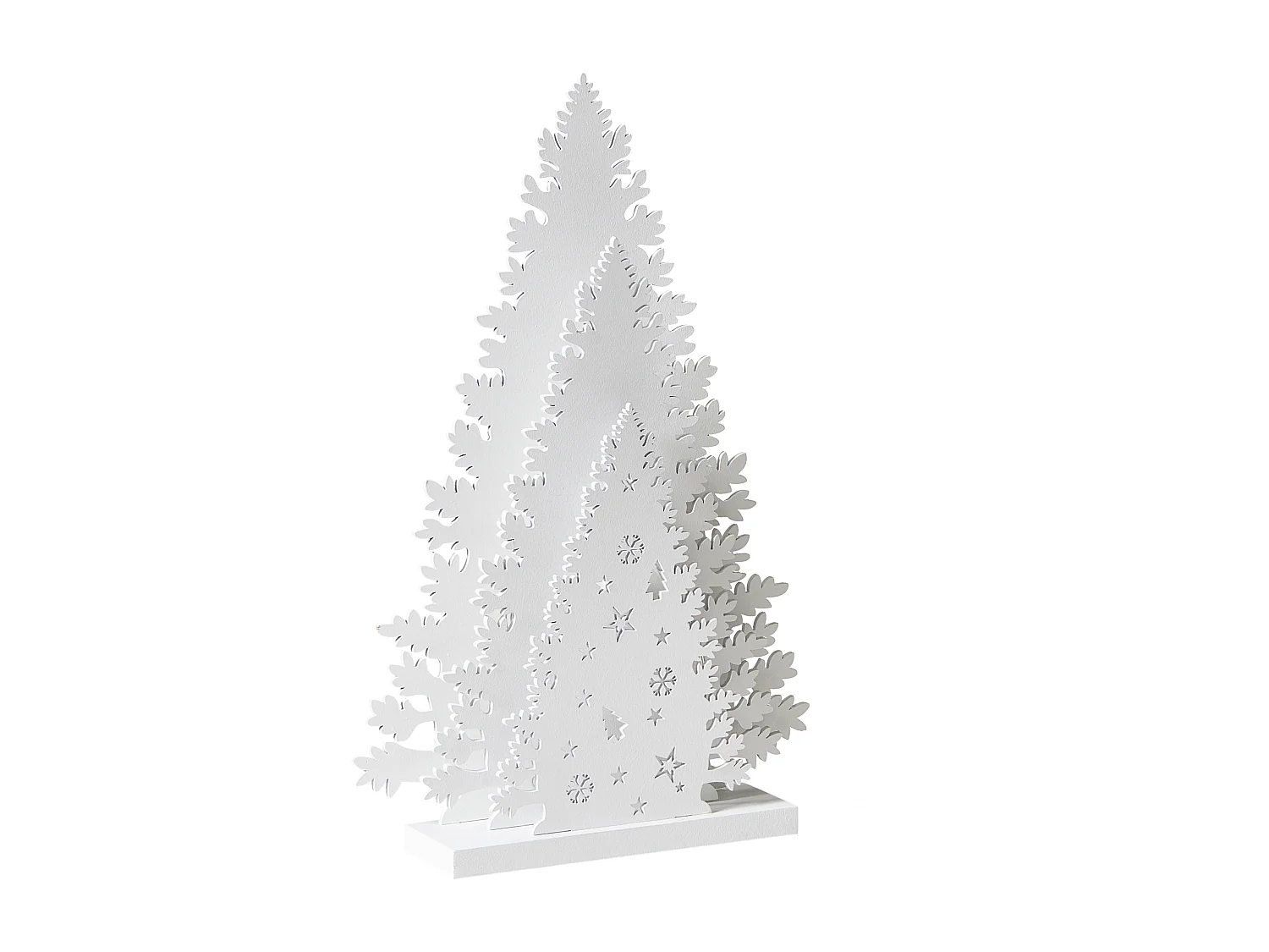 Décoration de Noël LED EMMESAN Arbre de Noël 33 cm Blanc