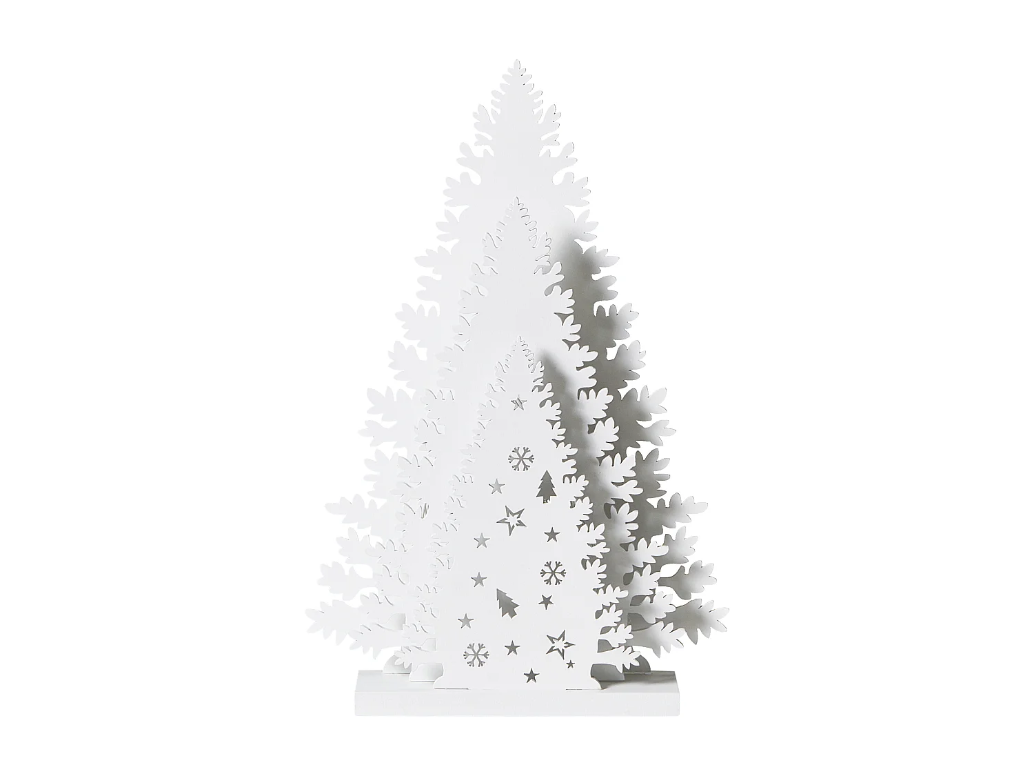 Décoration de Noël LED EMMESAN Arbre de Noël 33 cm Blanc
