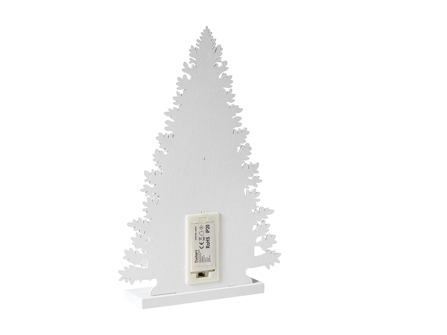 Décoration de Noël LED EMMESAN Arbre de Noël 33 cm Blanc