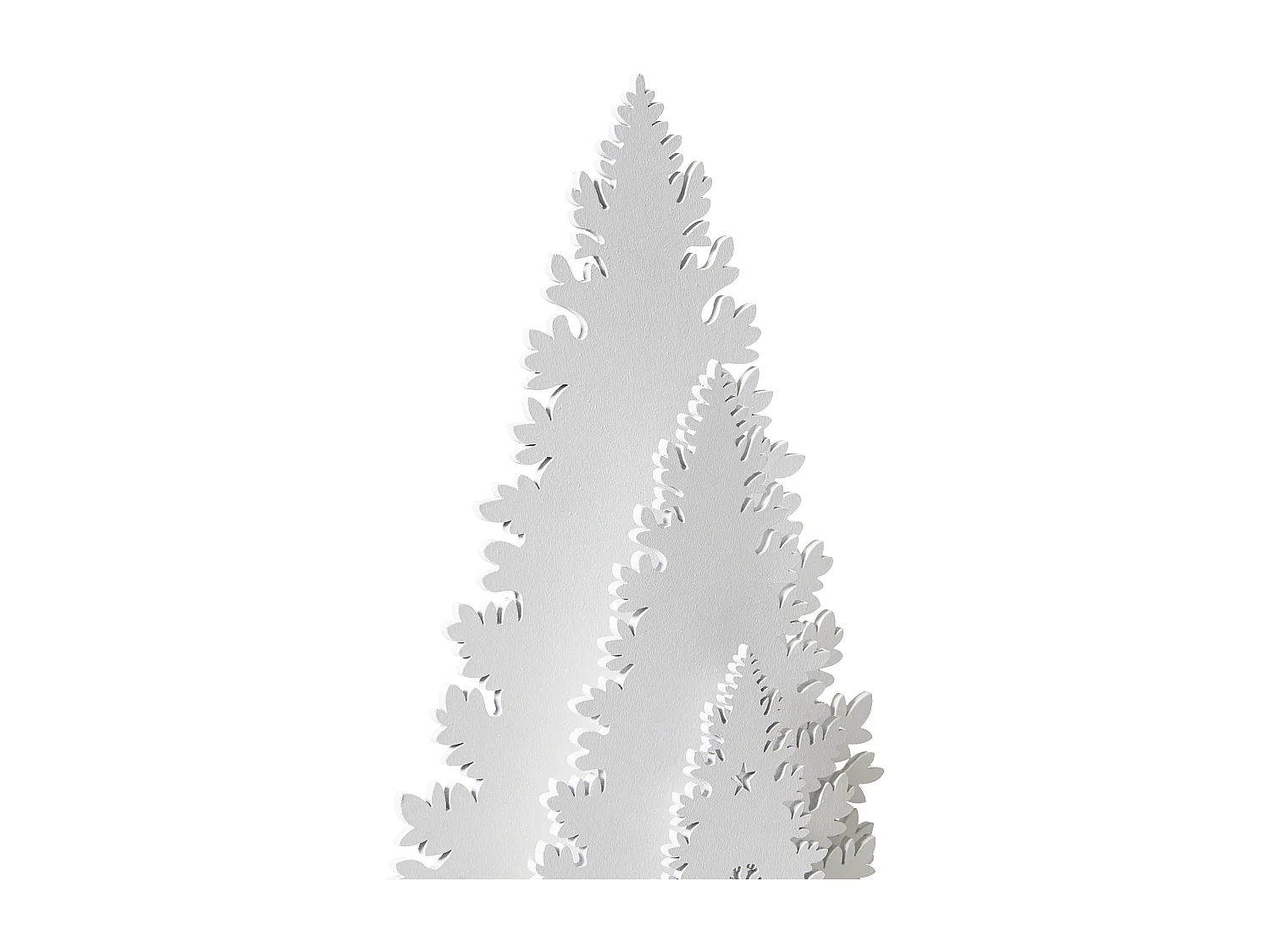 Décoration de Noël LED EMMESAN Arbre de Noël 33 cm Blanc