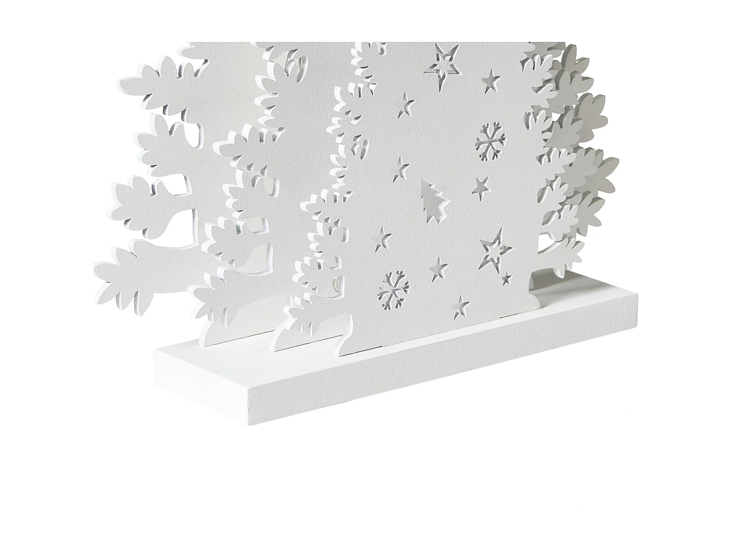 Décoration de Noël LED EMMESAN Arbre de Noël 33 cm Blanc