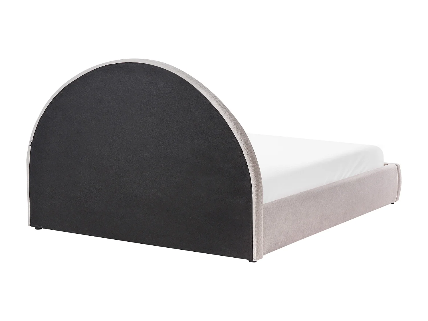 Ottoman Bed MOUZON Chenille Taupe 140 x 200 cm (EU Double)