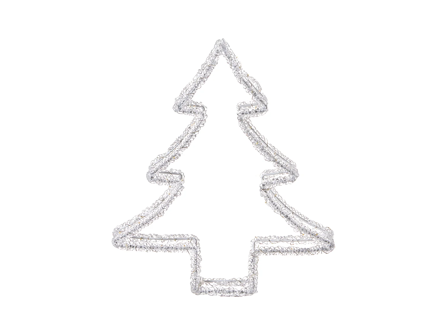 Décoration extérieure LED OLBOAN Arbre de Noël 34 cm Blanc