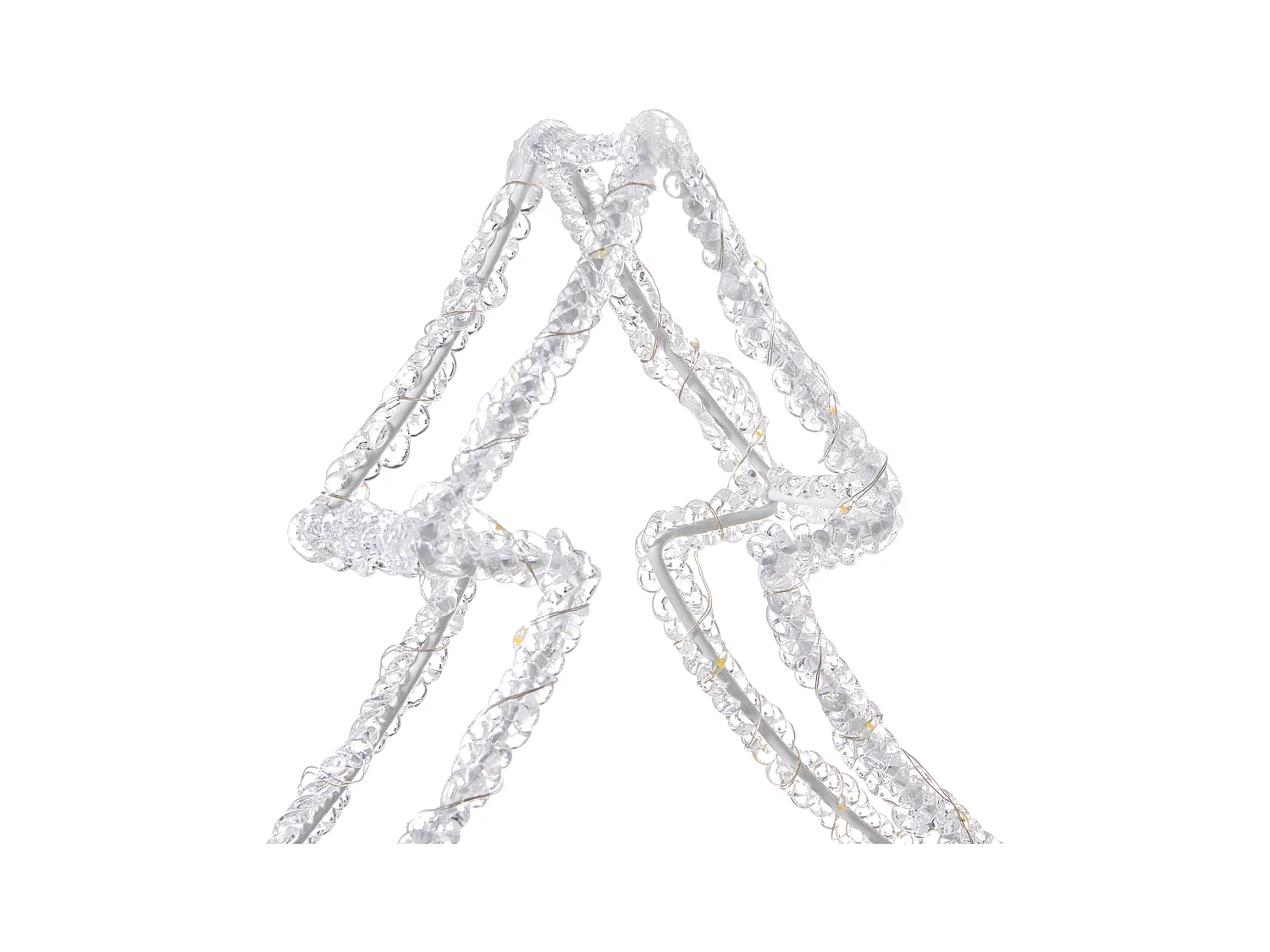 Décoration extérieure LED OLBOAN Arbre de Noël 34 cm Blanc